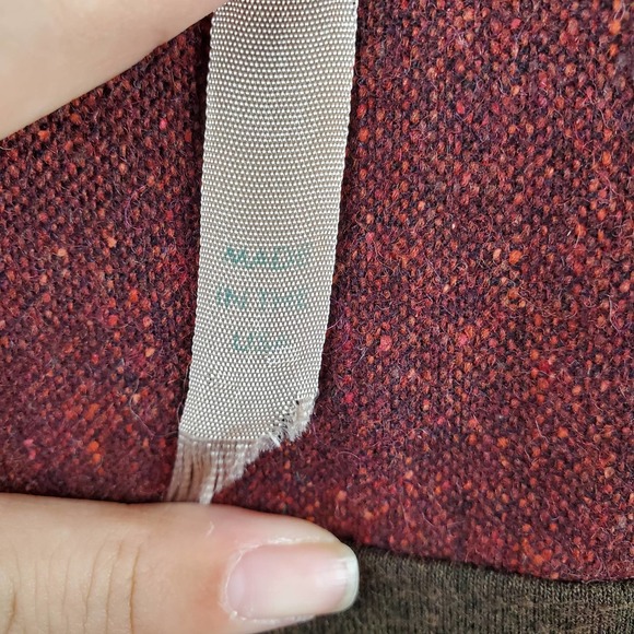 Bailey 44 Wool Blend Color Block Gray Rust Sleeveless Shift Mini Dress Sz Small - Picture 6 of 6